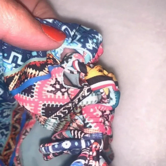 Set 2 multi-color/black and white bikini bottoms S - Picture 5 of 8